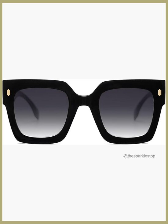 Vintage Oversized Square Sunglasses UV400 Protection main image 5